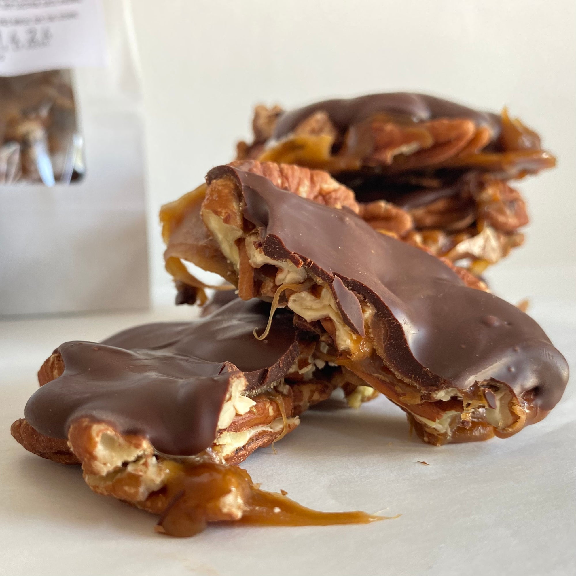 Dark Chocolate Pecan Turtles