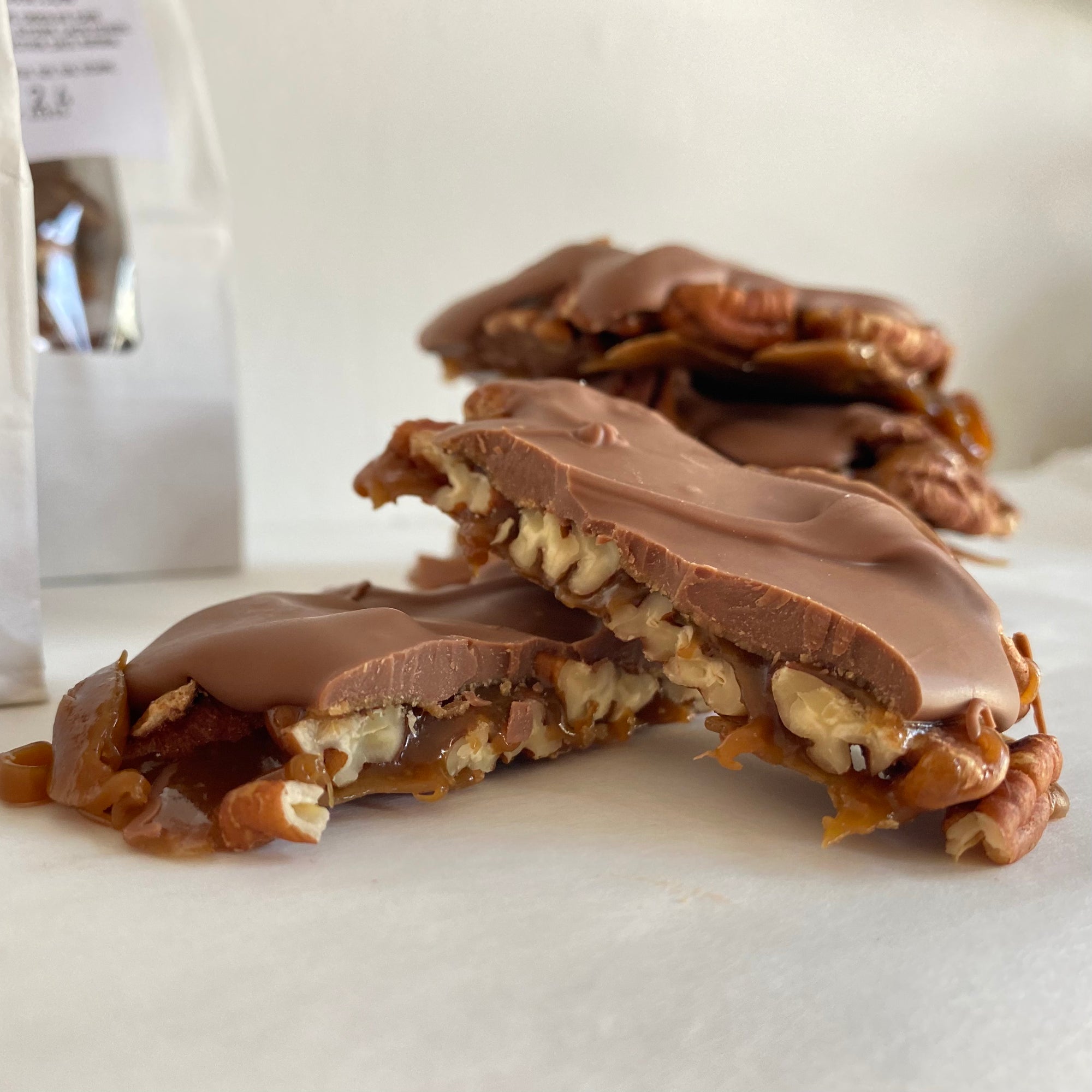 Milk Chocolate Pecan Turtles